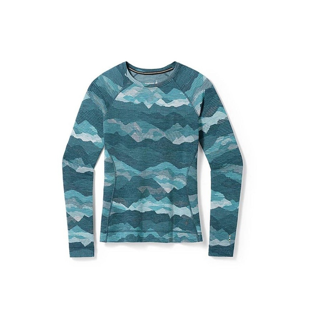 Smartwool Thermal Merino Base Layer Crew Boxed Women's M Twilight Blue Mountain